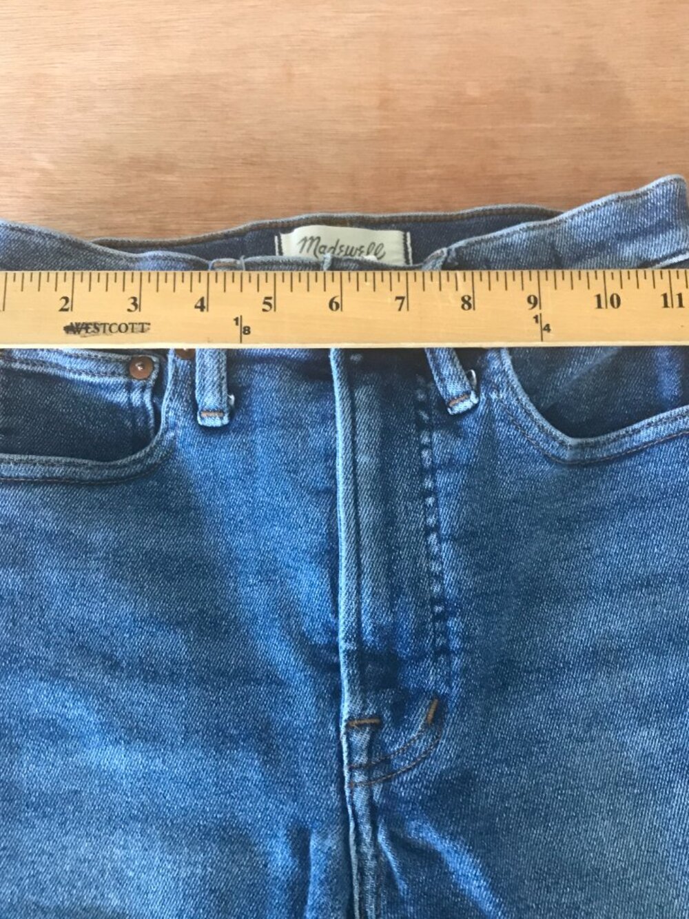 Madewell The Perfect Vintage Jeans Women 24 Blue Medium Wash Stretch Sculpting - Picture 9 of 13